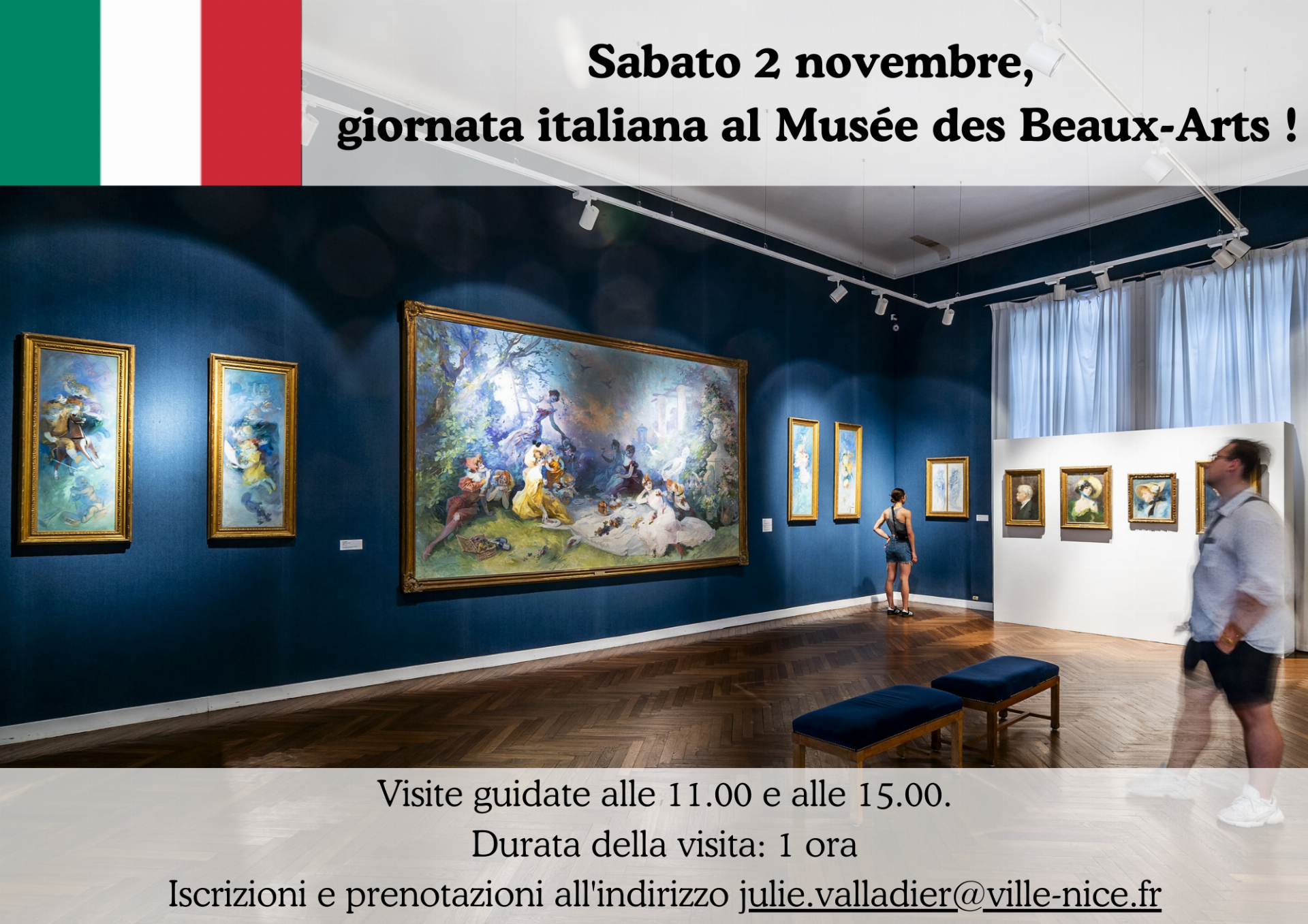Sabato 2 novembre, giornata italiana al Musée des Beaux-Arts !